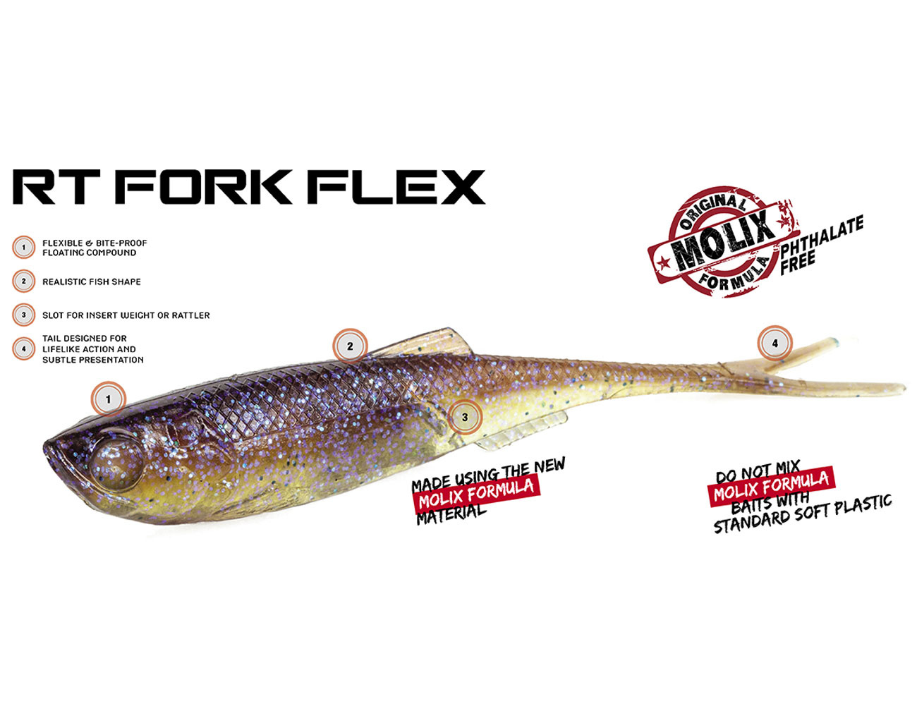 Molix Fork Flex 10 cm 4-pack
